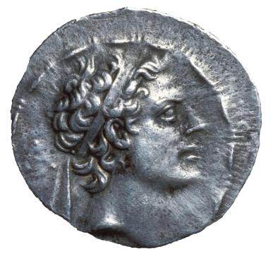 Coin with man's profile.