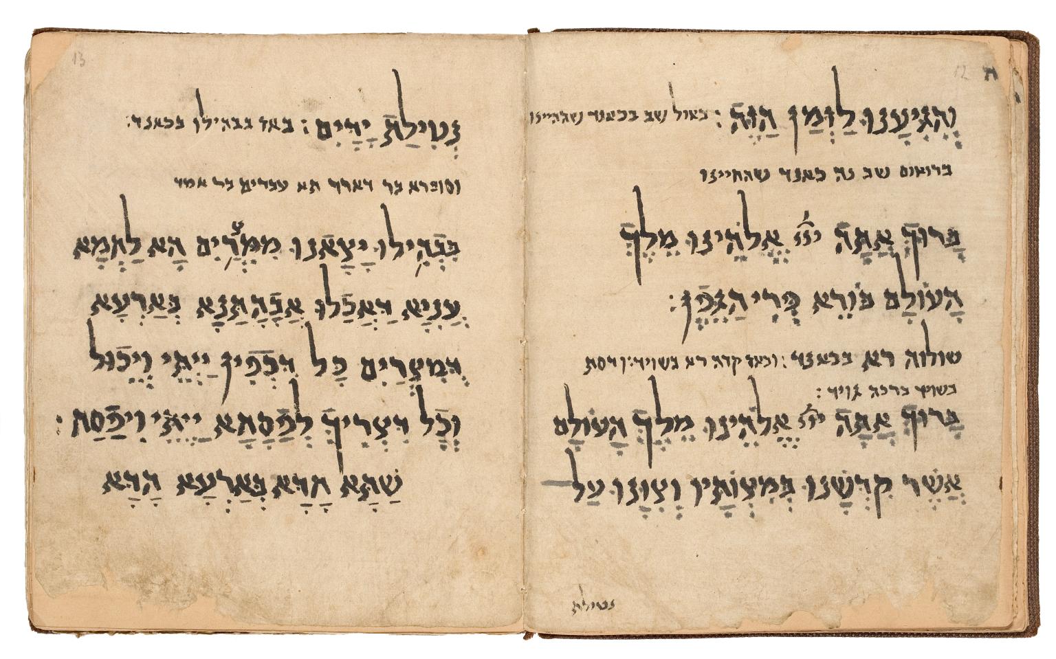 Facing-page manuscript with Judeo-Persian text. 