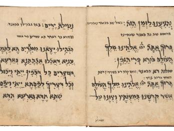 Facing-page manuscript with Judeo-Persian text. 