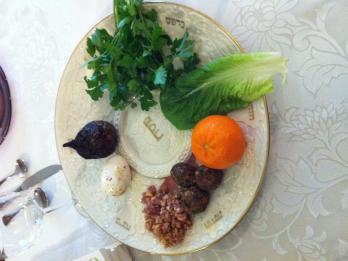 Seder Plate with Orange