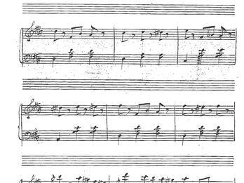 Page of handwritten sheet music.
