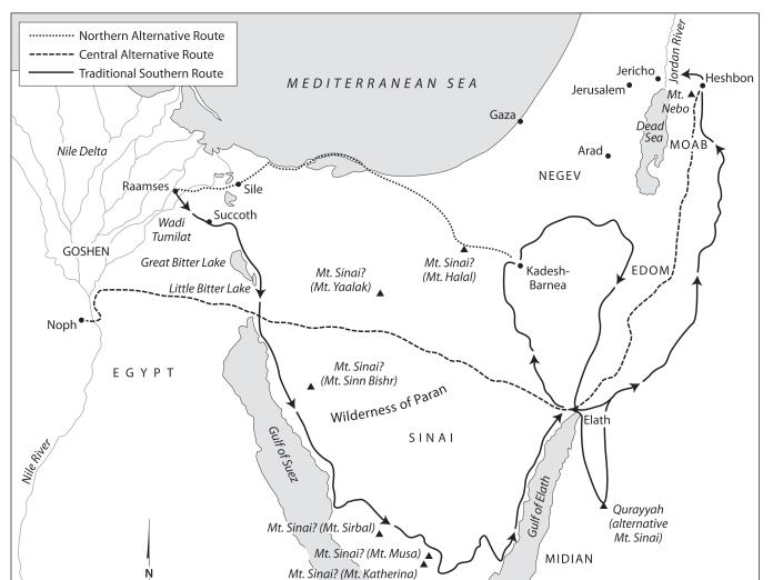 Map of Egypt and Middle East. 