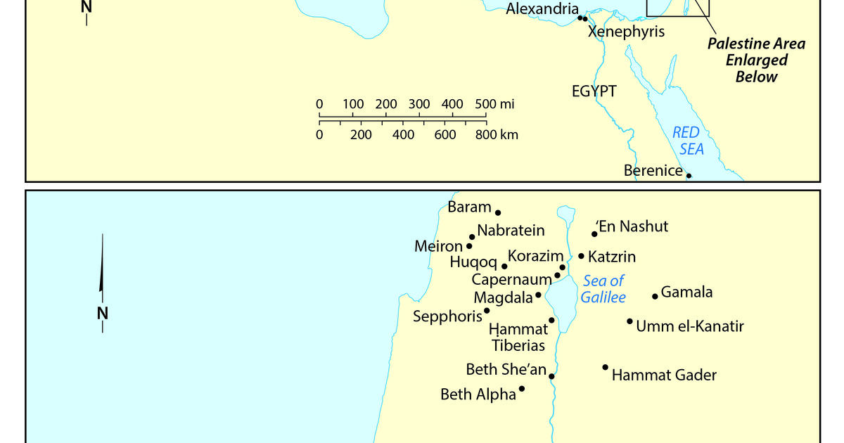 Map of Synagogues in Antiquity | Posen Library