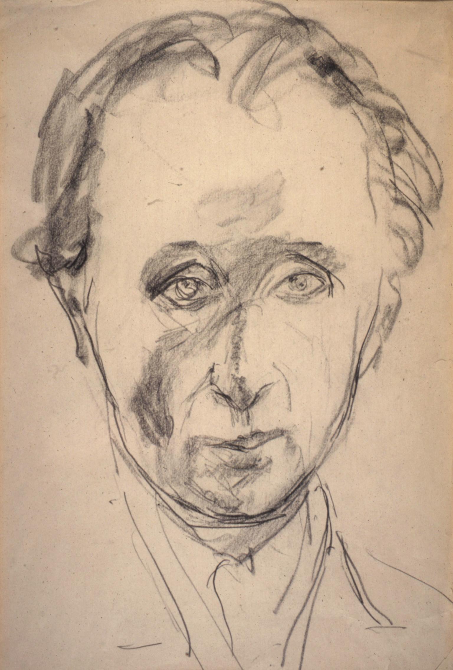 Sketch of man's face. 