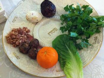 Seder Plate with Orange