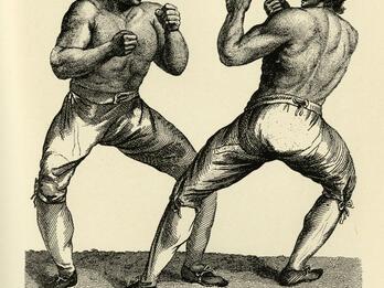 Humphreys and Mendoza: Their Third Public Contest for Superiority, on Sept. 29, 1790 Etching of two men boxing.