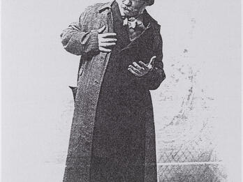 Photographs of Donat Herrnfeld Photograph of man in top hat looking off to the side.