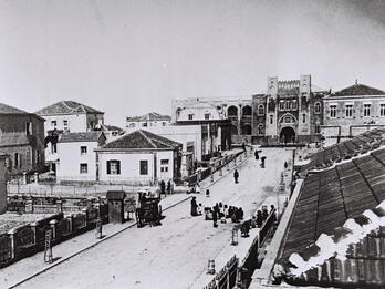 Tel Aviv Street Photograph of city street.