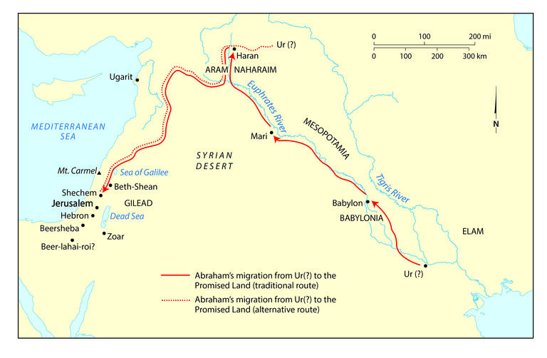 Map of Middle East.