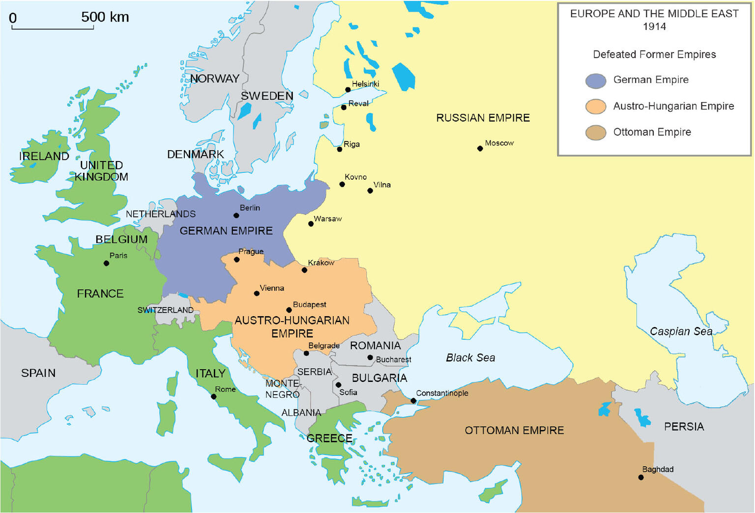 Maps Of Europe Before And After WWI Posen Library One For All 744 1 