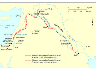 Map of Middle East.