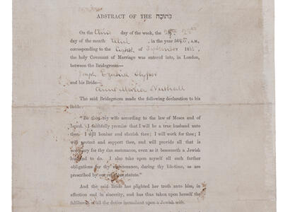Printed page of English text with several signatures throughout.