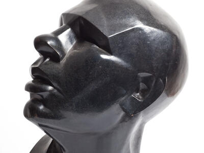 Bust of man.