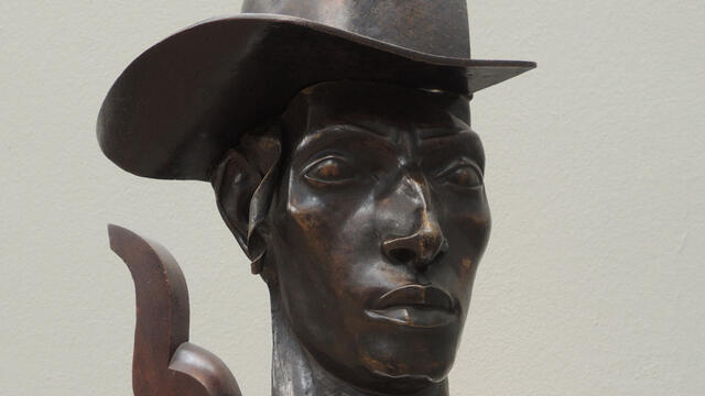 Head of a Young Jew (Self-Portrait) Bust of man wearing a hat.